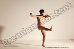 Underwear Martial art Man Asian Moving poses Average Short Black Dynamic poses Academic